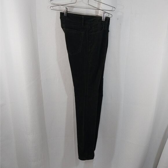 ANN TAYLOR LOFT! DEEP MOSS GREEN FINE WALE CORDUROY 5 POCKET SKINNY PANTS! SZ 6 - Picture 7 of 11